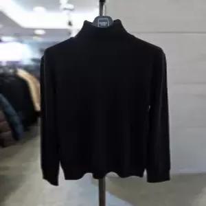 SN  남자 터틀넥 울 캐시미어 혼방 블랙 목티 니트 폴라티 WSZ4WN80