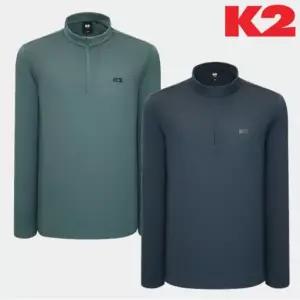 [롯데백화점]케이투 K2 봄가을 남성 간절기 패턴 프린트 스판 집업 티셔츠 KM