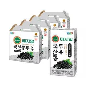 베지밀 국산콩 검은콩 고칼슘두유 190ml 64팩