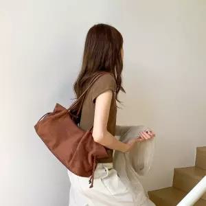 하즈블루 Hazblue 스웨이드 데일리 보부상 빅숄더백 4Color