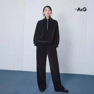 더엣지 26FW 워셔블 벨로아 셋업 2종 쿼터집업+팬츠)