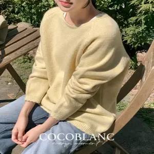 [코코블랑] 로먼 레글런 루즈핏 니트