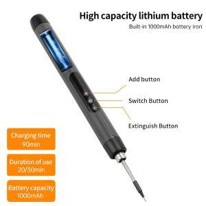 인두기 USB 납땜 인두 세트 미니 디지털 전기 키트 타입 인터페이스 조절 가능한 온도 도구