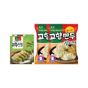 고향만두 종로 할머니도 모르는 고추지짐 맛의 비밀만두 370g, 2입, 1개 (총 2개)+고향만두 잡채가득 810g, 2개