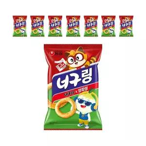 농심 너구링 100g, 8개