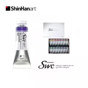 신한 고급 수채화물감 SWC 15ml 24색세트 전문가 입시용 칼라 컬러 그림
