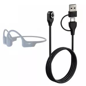 샥즈 애프터샥 에어로펙스 AS800 자석 듀얼 USB C타입 충전기 케이블