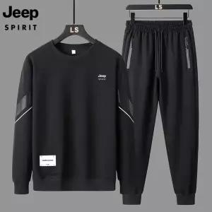 지프 JEEP SPIRIT  남성 무지 트레이닝복 가을 라운드 츄리닝맨투맨세트 운동복세트