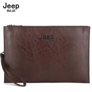 JEEP BULUO 패션 비즈니스 스타일 남자 핸드백 부드러운 PU 가죽 클러치 백 남성 카드 지갑 우아한 레저