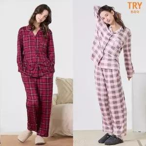 [하프클럽/트라이]트라이 뉴 피치기모 파자마 2세트(여성)
