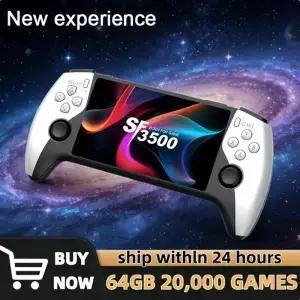 새로운 SF3500 레트로 휴대용 비디오 게임 콘솔 리눅스 시스템 5.0 인치 854*480 IPS 스크린 3000mAh 포켓