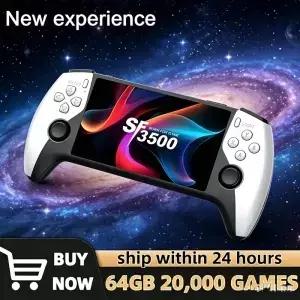 새로운 SF3500 레트로 휴대용 비디오 게임 콘솔 리눅스 시스템 5.0인치 854*480 IPS 화면 3000mAh 포켓