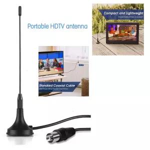dmb안테나 휴대용 HDTV 디지털 실내 실외 TV 신호 수신 5dBi DVB T 미니 소형 안테나