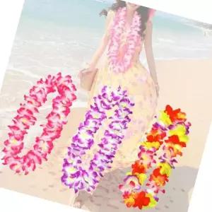 조화꽃목걸이 하와이 꽃 목걸이 조화 웰컴플라워 하와이안 훌라 플라워목걸이 3color