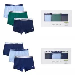 [블루독](대전신세계)26FW 신상품 컬러블럭3종사각팬티GN,NY)( 26W10-510-06.07 정상가 59,000)