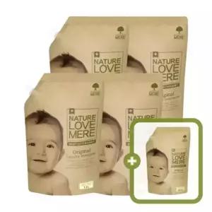 네이쳐러브메레 아기세탁세제 리필형 1300ml 4팩 [GIFT] 세제 리필 오리지널향 500ml 1팩