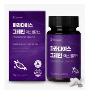 코어타민 파라다이스 그레인 맥스 플러스 600mg 120정 6개
