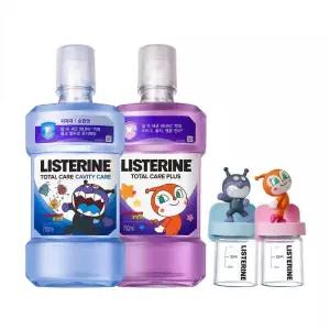 [호빵맨 콜라보] 리스테린 캐비티케어/토탈케어플러스 750ml (+100ml*2+세균맨/짤랑이/호빵맨 랜덤가글컵)