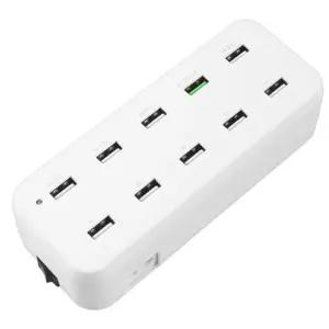 COMS 퀵차지 2.0 지원/USB 10포트 멀티충전기 White 포트충전기 XbDC947