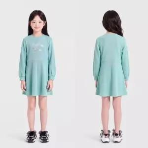 [갤러리아] 베네통키즈G 26F/W 체리 플레어 와플 원피스 QAOP01641민트