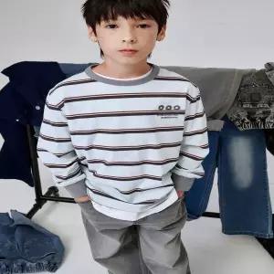 [블루테일] AAG7TS06SB 스카이블루 스트라이프 티셔츠