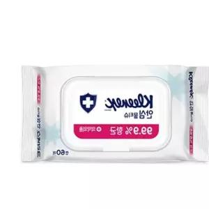 크리넥스 안심 물티슈 캡형 60매 기타가구부속품 B3EC5C 자재 용품