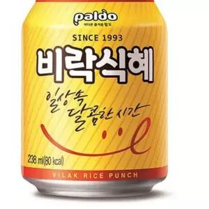 팔도 비락식혜 238mlX24개 수정과 건강음료 식음료 전통차 탕비실 BCA04E 오피스 회사