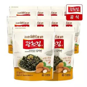 [NS홈쇼핑][광천김] 고소한 아몬드 김자반 40g 10봉[36245605]