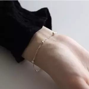 Silver925 Wave ball bracelet 쥬얼리 실버 발찌