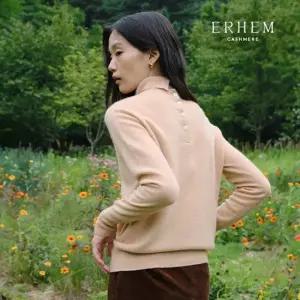 에르헴 [미리주문10 ] 26FW 캐시미어 100 버튼업 하이넥 풀오버 1종