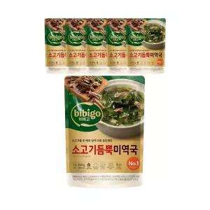 CJ 비비고 소고기듬뿍미역국 460g, 6개