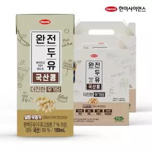 [한미]완전두유 더진한 국산콩 무가당 190ml 32팩