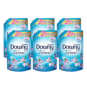 다우니 7일 지속 블루 레몬그라스와 라일락 리필1.6LX6개