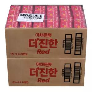 야채듬뿍 더 진한 레드 주스 125ml 48개