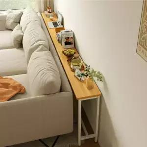 에이치앤아이 침대 틈새 선반 협탁 수납장 슬림선반 사이드테이블 침대옆협탁 소파뒤 높은 좁은 철제 원목 안방 20센치 틈새장 우드 선반형 1000 1200