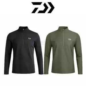 다이와 DAIWA 낚시 기모 긴팔 티셔츠 하프집업 스탠드카라 DE-6226CS 갯바위 선상