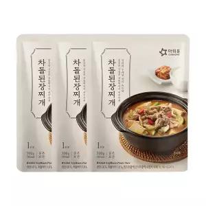 아워홈 차돌 된장찌개 300g, 3개
