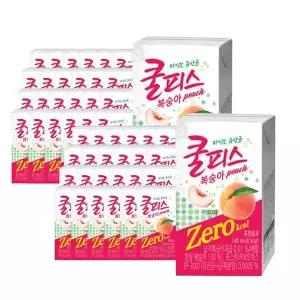 [동원] 쿨피스 제로 테트라 복숭아 140ml×24개