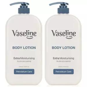 1+1 바이존바세린 퍼퓸 엑스트라 모이스처라이징 고보습 바디로션 대용량 1000ml 2개