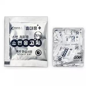 생활 카나모 간이화장실 대용량 소변팩 소변응고제 10g 캠핑 야외 변기 휴대용 서치A