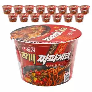 농심 사천 짜파게티 큰사발 115g  x 16입
