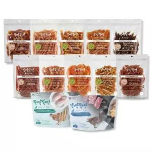 펫토리아 뚝딱뚝딱 강아지 간식 육포 대용량 1kg 12종