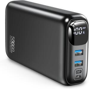 공장 맞춤형 50000mAh 휴대용 보조 배터리, 22.5W 고속 충전 모바일폰용 외부
