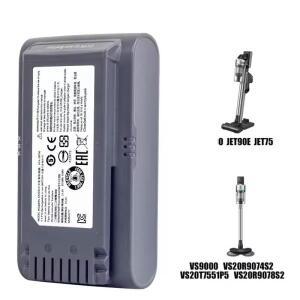 삼성 Vs9000 Jet90 Jet75 무선 핸디형 진공청소기 배터리용 진공청소기 배터리 21.6V 5000mAh VCA-SBT90