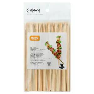 대나무 산적 꽂이 15cm 100P산적꽂이 일회용산적꽂이 나무산적꽂이 1회용산적