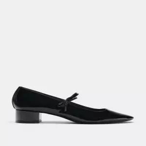 ZARA 에나멜 이펙트 힐 슈즈 - 블랙 3805/810/800