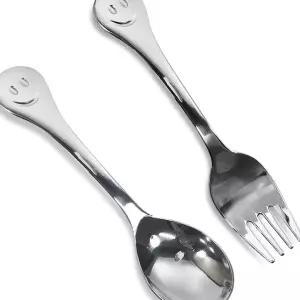 상일 스마일 유아용 수저포크 어린이집 휴대용 유치원 초보 일상용 어린이 베이비