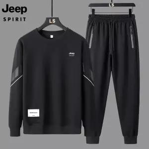 지프 JEEP SPIRIT  남성 무지 트레이닝복 가을 라운드 츄리닝맨투맨세트 운동복세트
