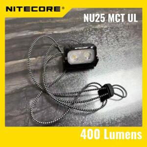 헤드램프 NITECORE 러닝 라이트 NU25 MCT UL 2025 400 루멘 레드/화이트/하이 컬러 아웃문 방수 손전등