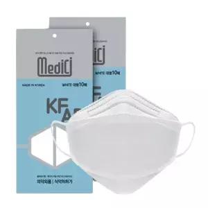 메디치 여름용 국산필터 3D 비말차단 KFAD 마스크 대형 200매 10매입x20봉